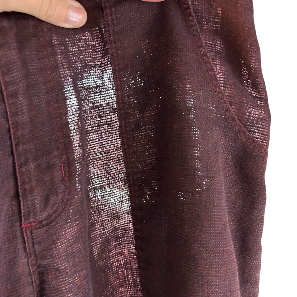 Patagonia Hemp Blend Capri Pants Burgundy Organic Outdoor Hiking Medium - Picture 12 of 13